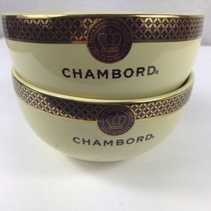 2 chambord ice cream bowls